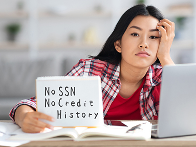 SSN 、クレジットヒストリーがなくても借りれます！